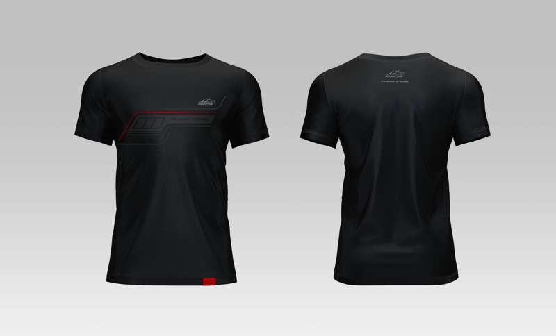 T-shirt - Baumwolle - Kurze Ärmel - Schwarz - AZ-MT Design